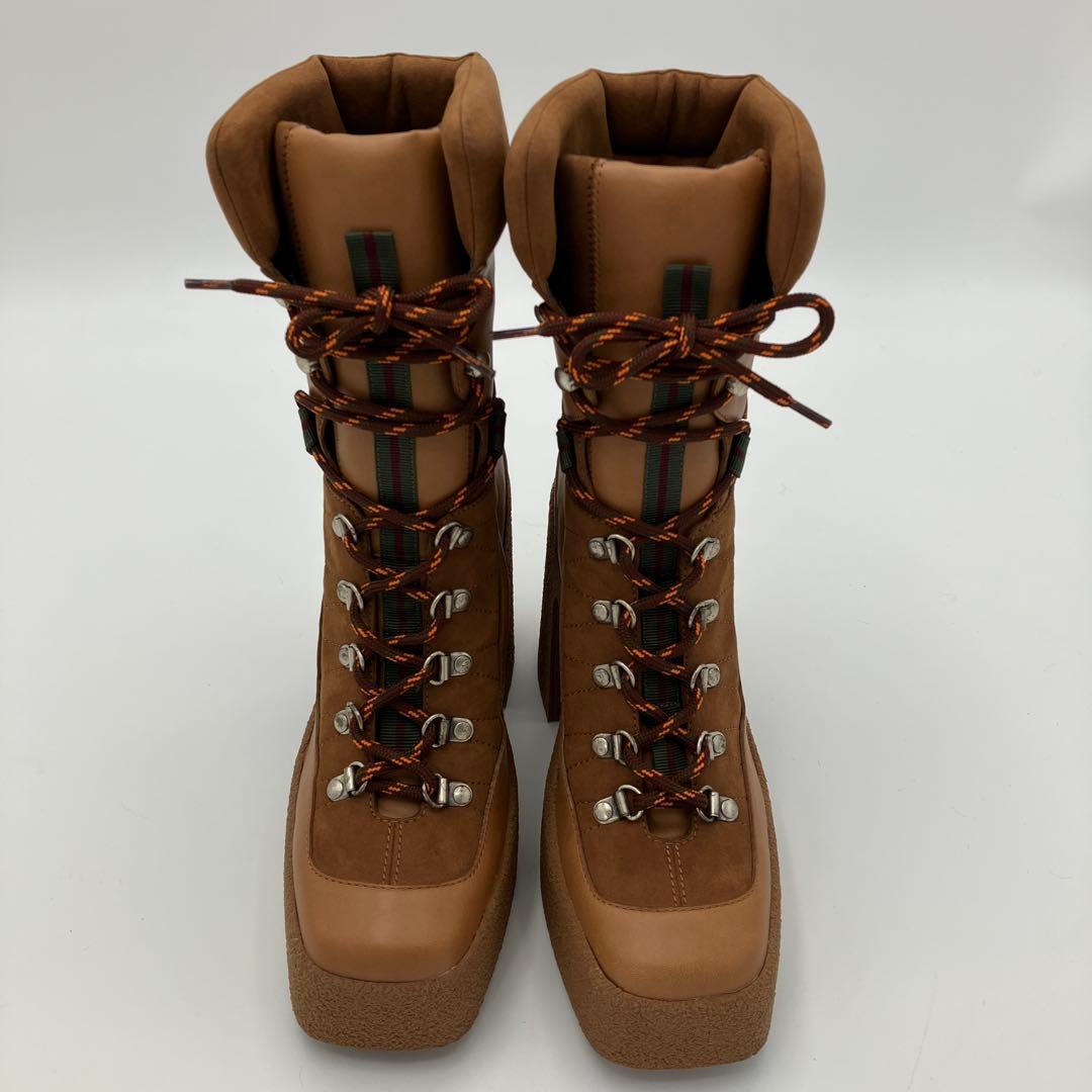 【美品】ステラマッカートニー レースアップ トレッキング ブーツ 38