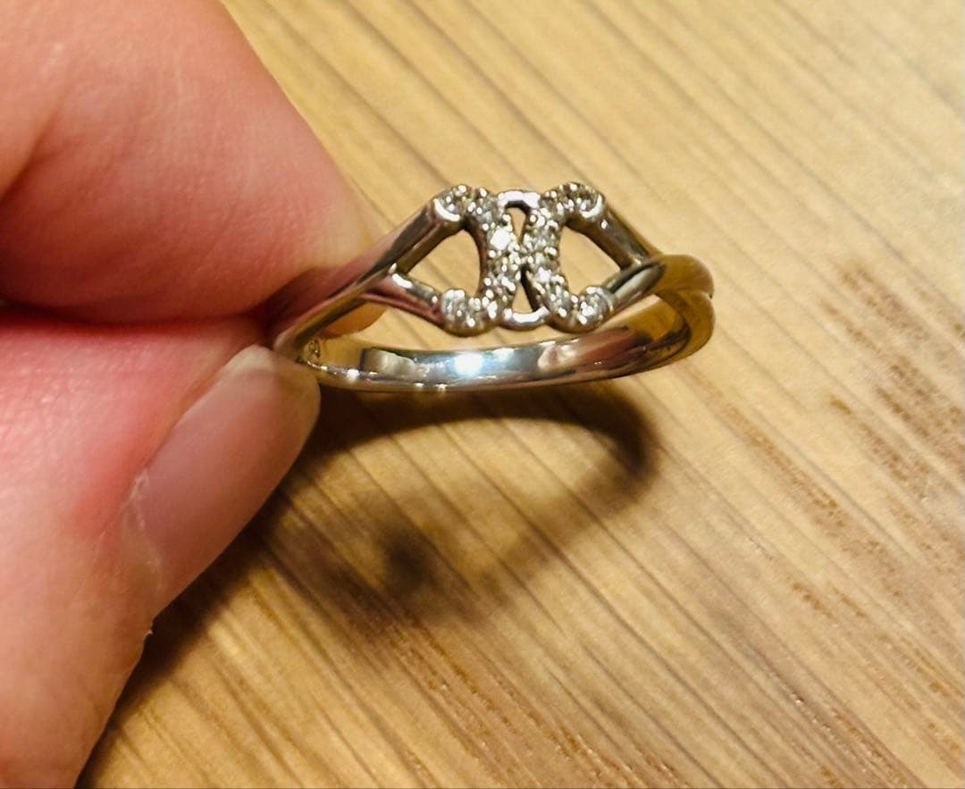 セリーヌ CELINE リング 指輪 ホワイトゴールド ダイヤモンド 7号