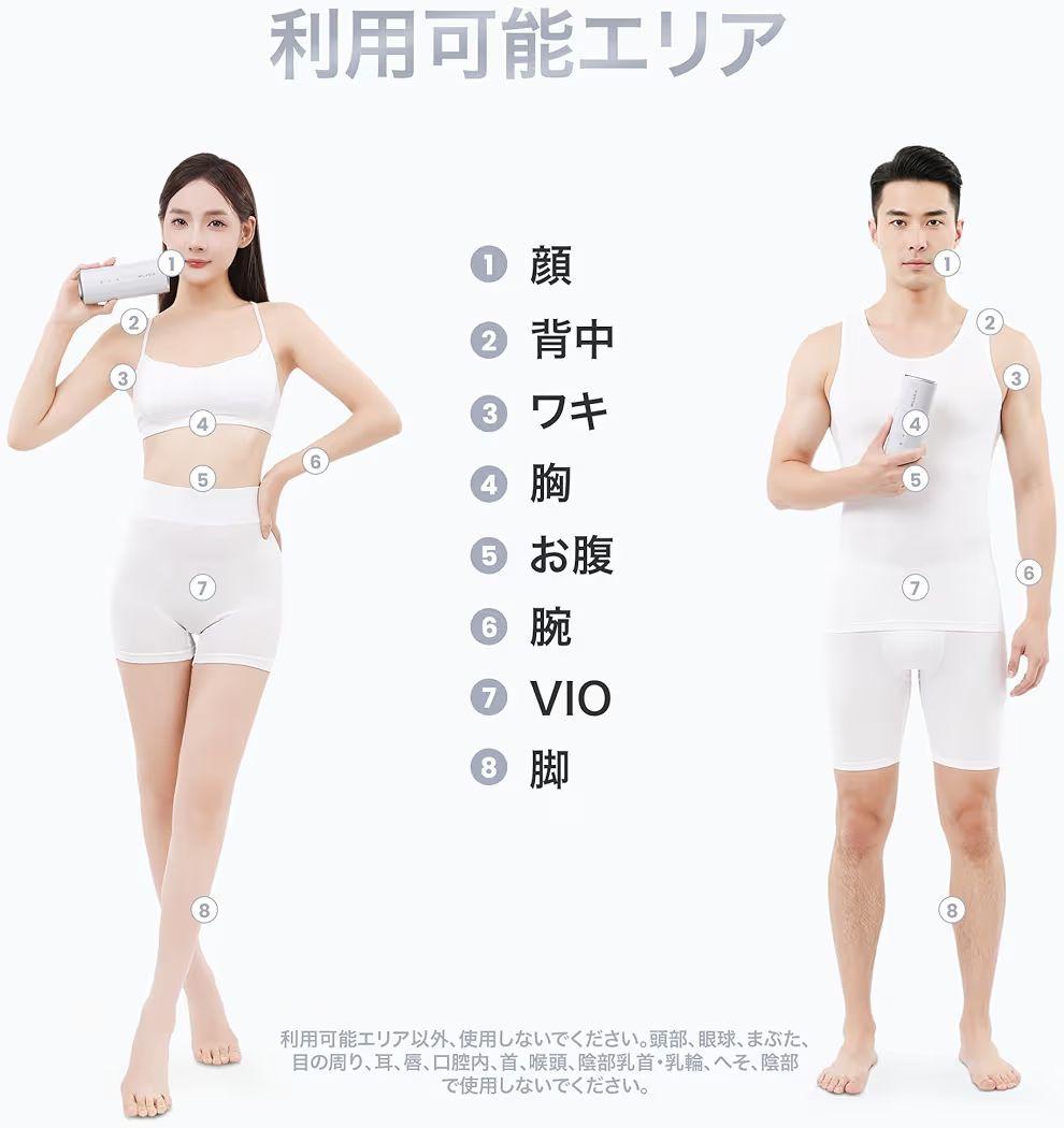 MILANIA M1 脱毛器 光美容器 VIO対 サファイア PSE安全認証済み