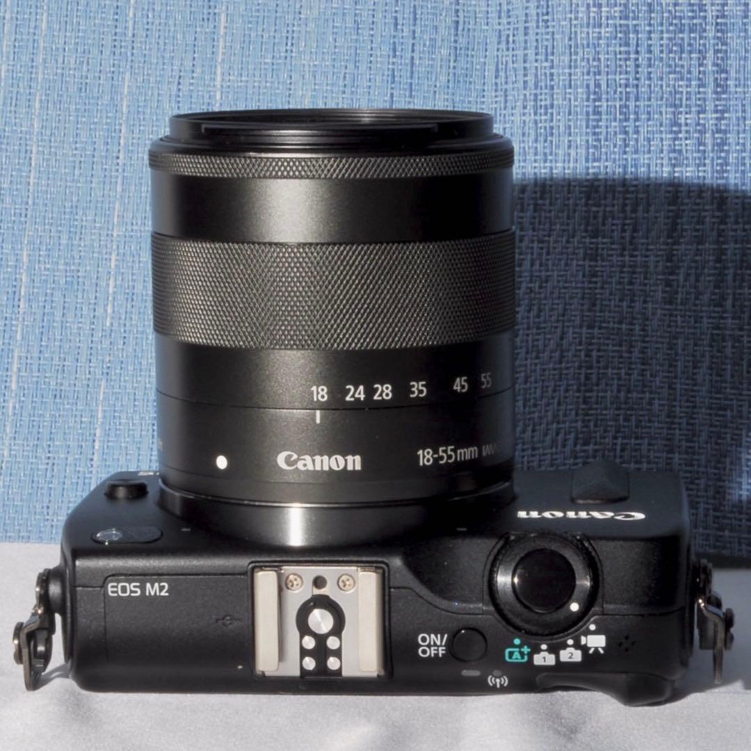 ♥️新品同様・極美品♥️Canon EOS M2 レンズキット♥️Wi-Fi内蔵