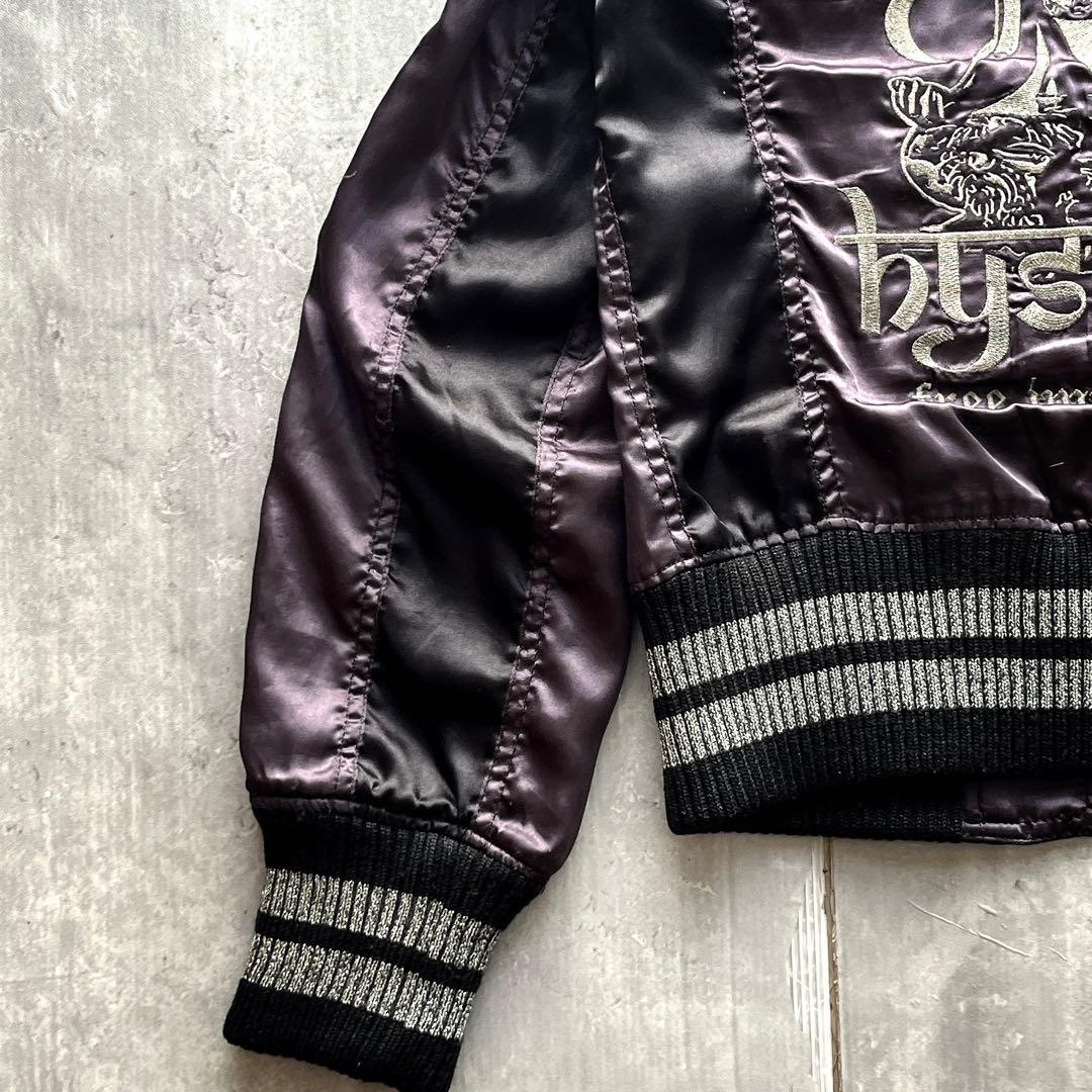 00s HYSTEIC GLAMOUR ガール 刺繍 短丈　スカジャン ムーン