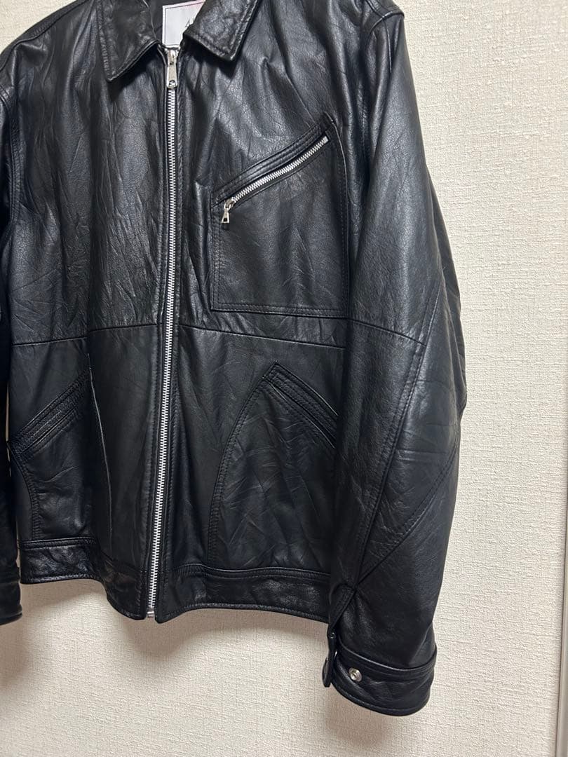 ジャケット・アウター EDIFICE UPCYCLE LETHER BLOUSON