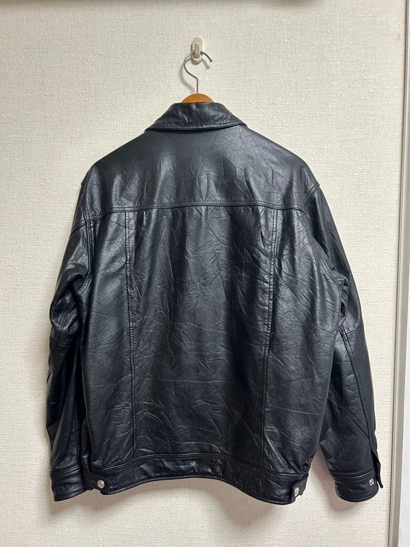 ジャケット・アウター EDIFICE UPCYCLE LETHER BLOUSON