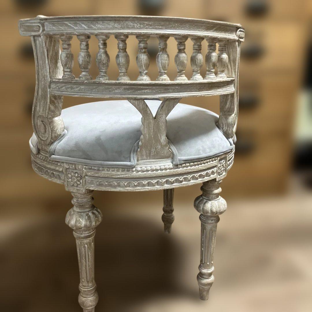 サラグレース 。ミラージュ スツール クラウン ライトグレー