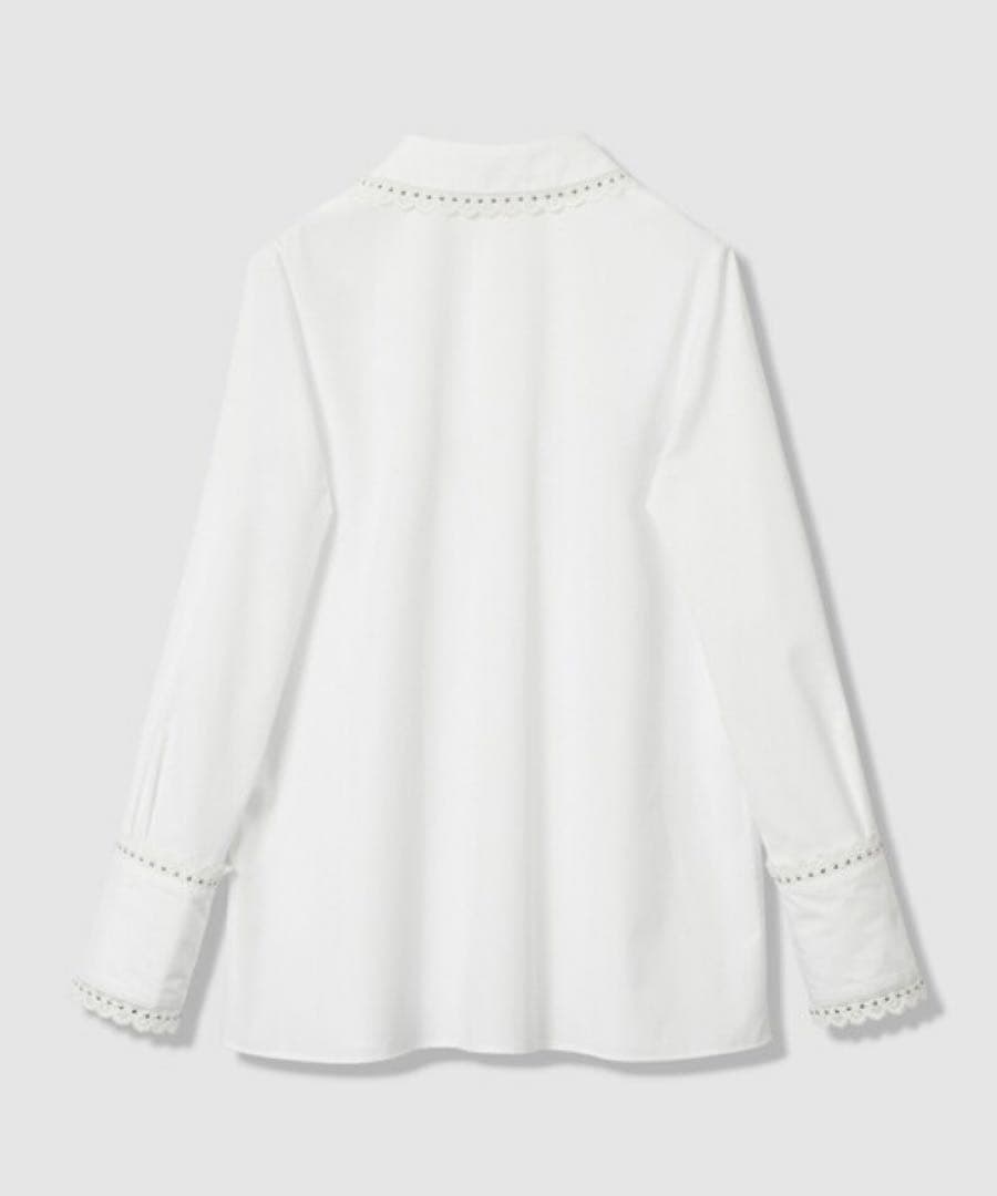 LOULOU WILLOUGHBY レーストリミングシャツ