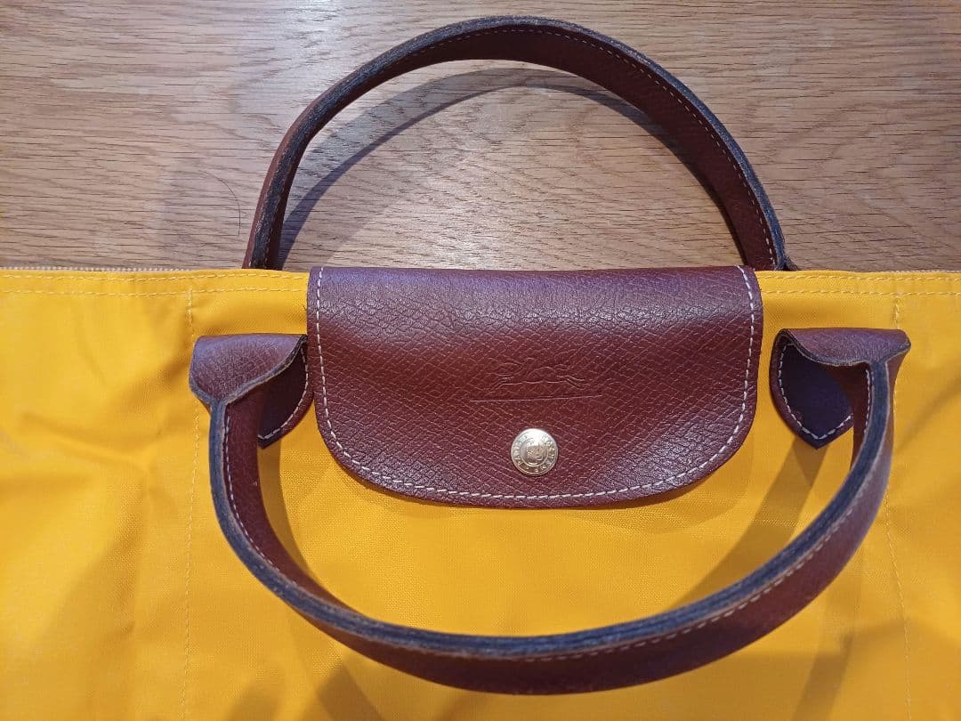 【レアカラー】ロンシャン XL マスタード オレンジ イエロー ボストンバッグ