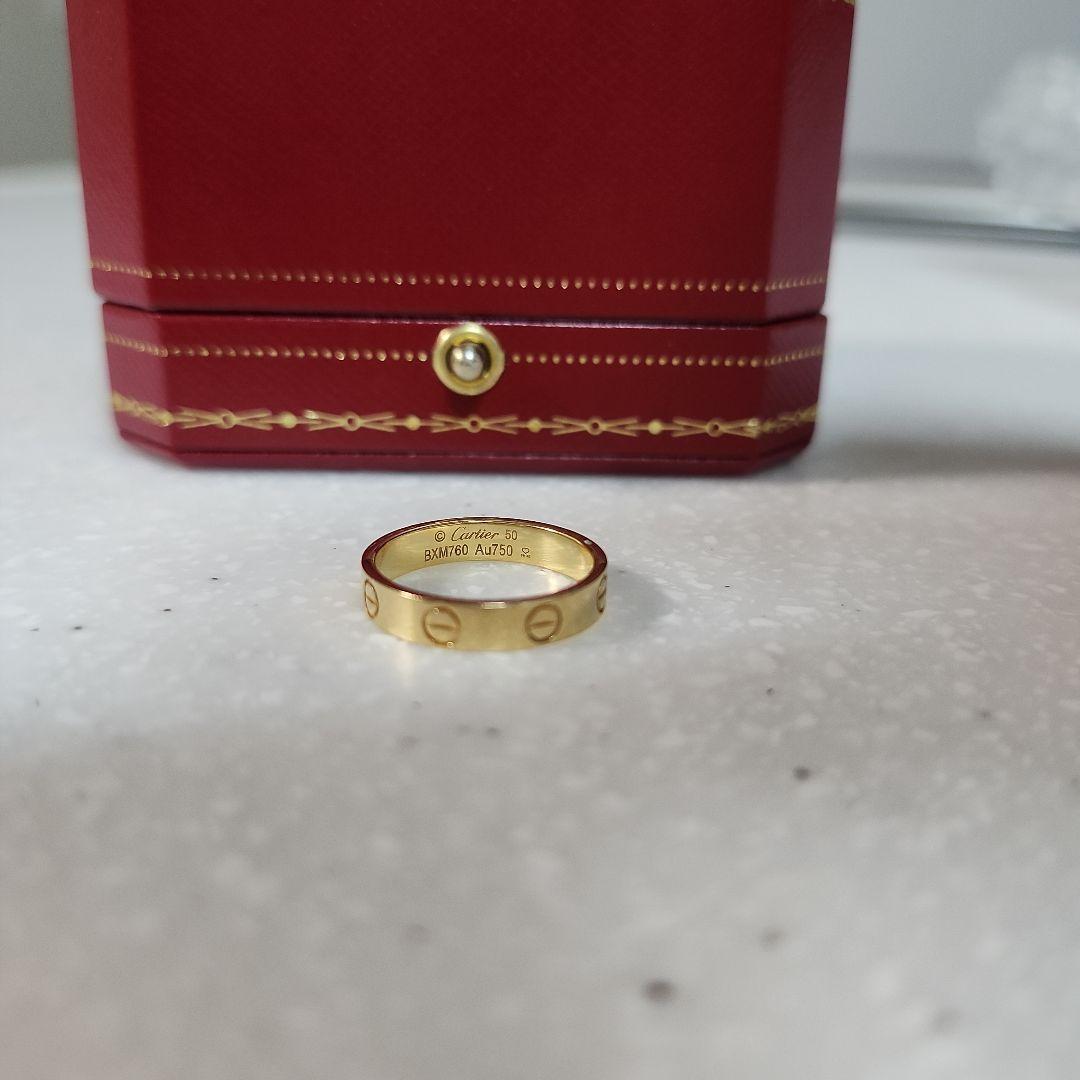 カルティエ　ミニラブリング　イエローゴールド　Cartier　10号