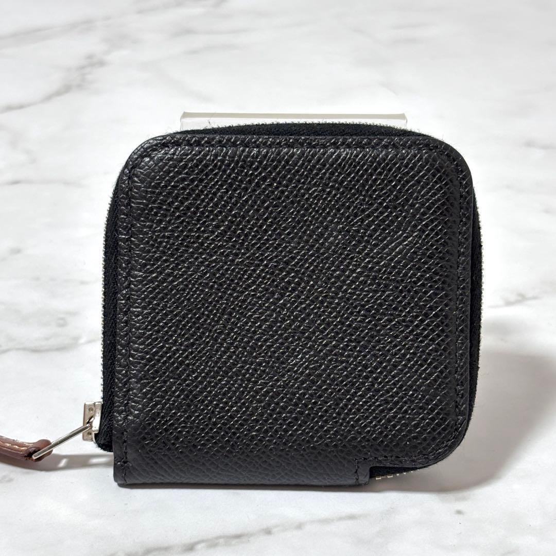 美品✨ エルメス アザップシルクイン コンパクト ケース 黒 O刻印 箱付