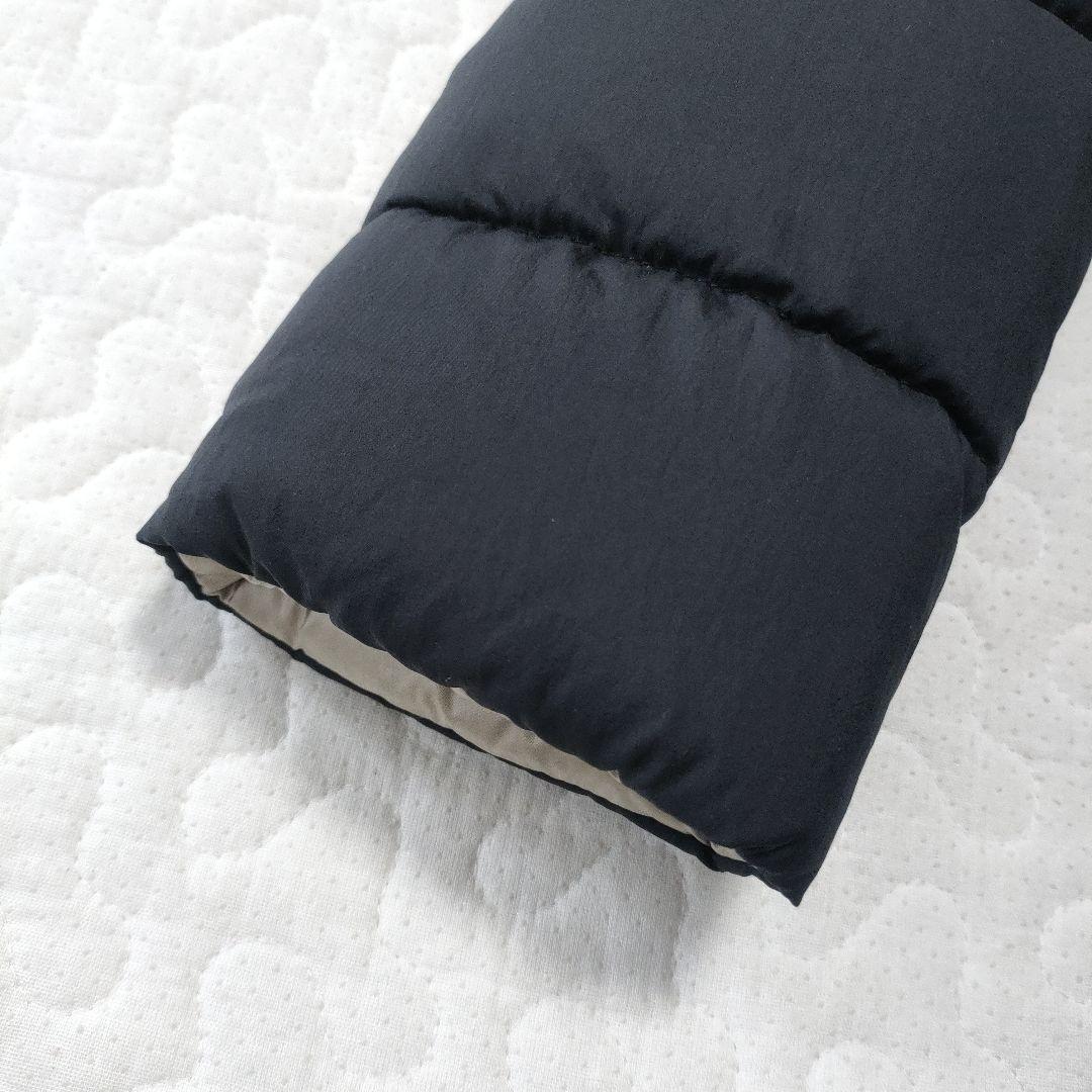 HERNO　ダウンコート　フード着脱可能　黒×グレー　42