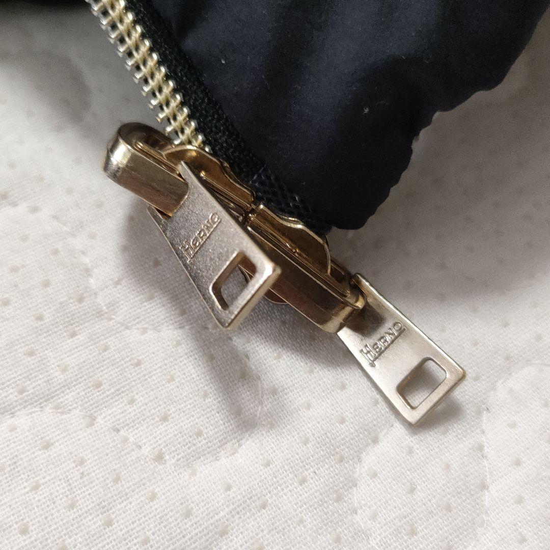 HERNO　ダウンコート　フード着脱可能　黒×グレー　42