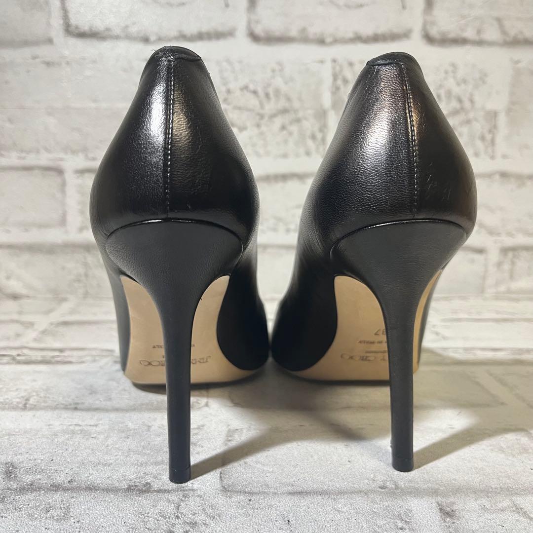 JIMMY CHOO ジミーチュウ ブラック 黒 レザー パンプス