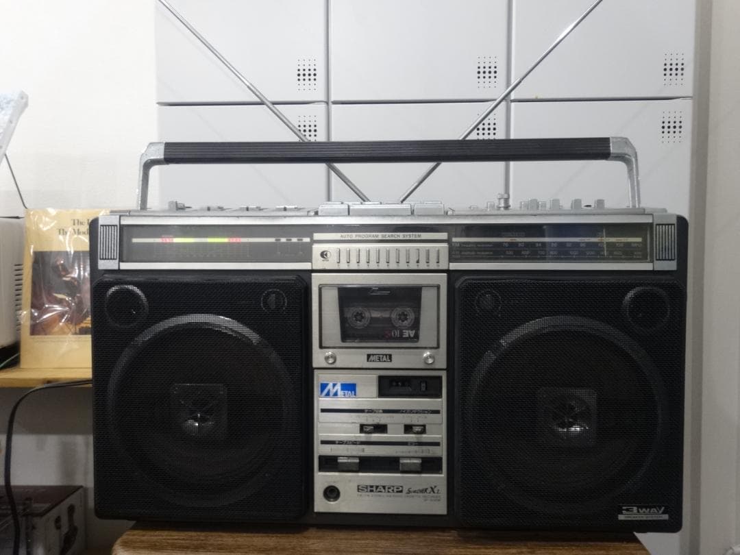 SHARP シャープ ラジカセ GF-508SB 昭和レトロ メンテ済 動作品