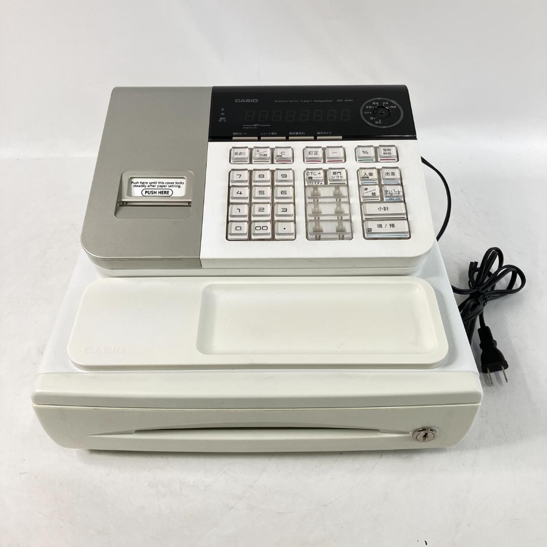 カシオ レジスター 8部門 小型ドロア SE-S30-WE ホワイト