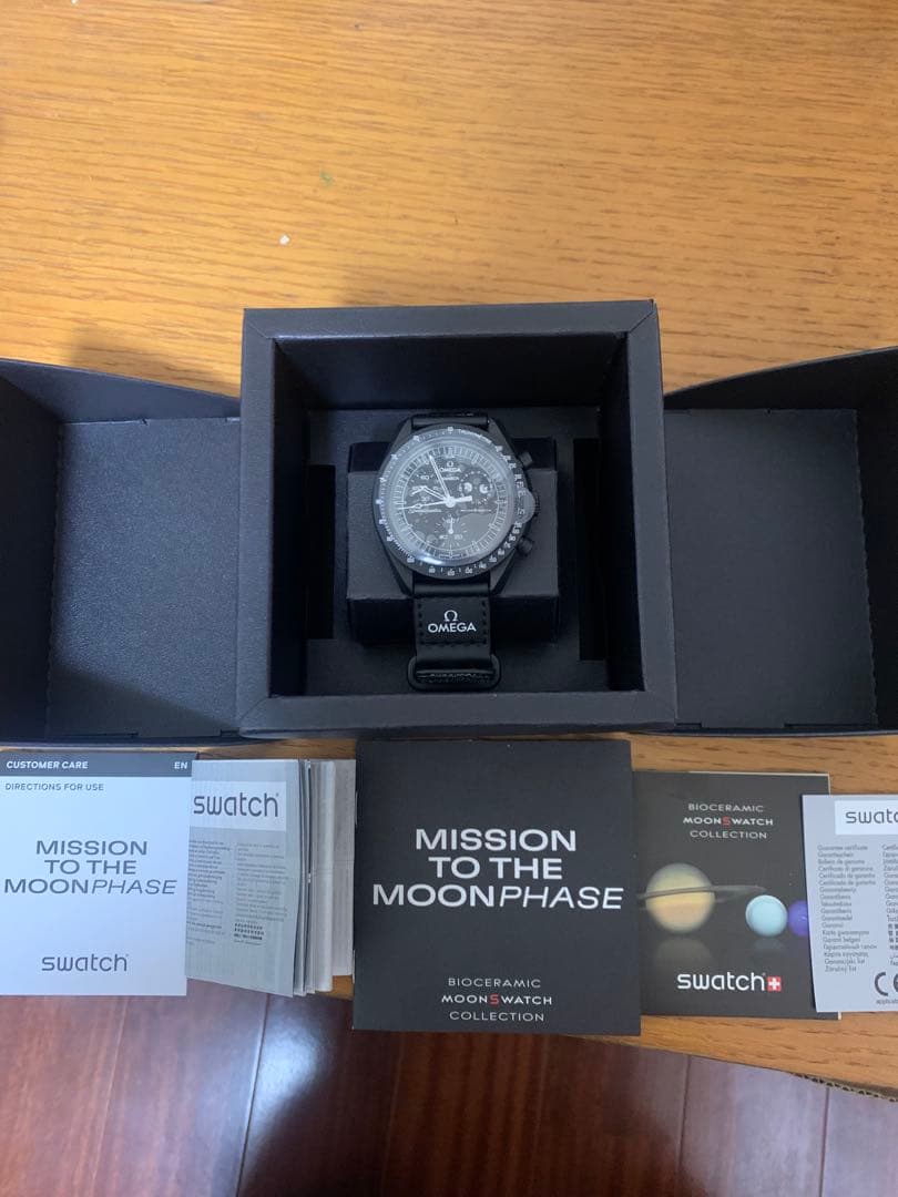 オメガ　スウォッチ　スヌーピー ブラック　未使用　定価以下