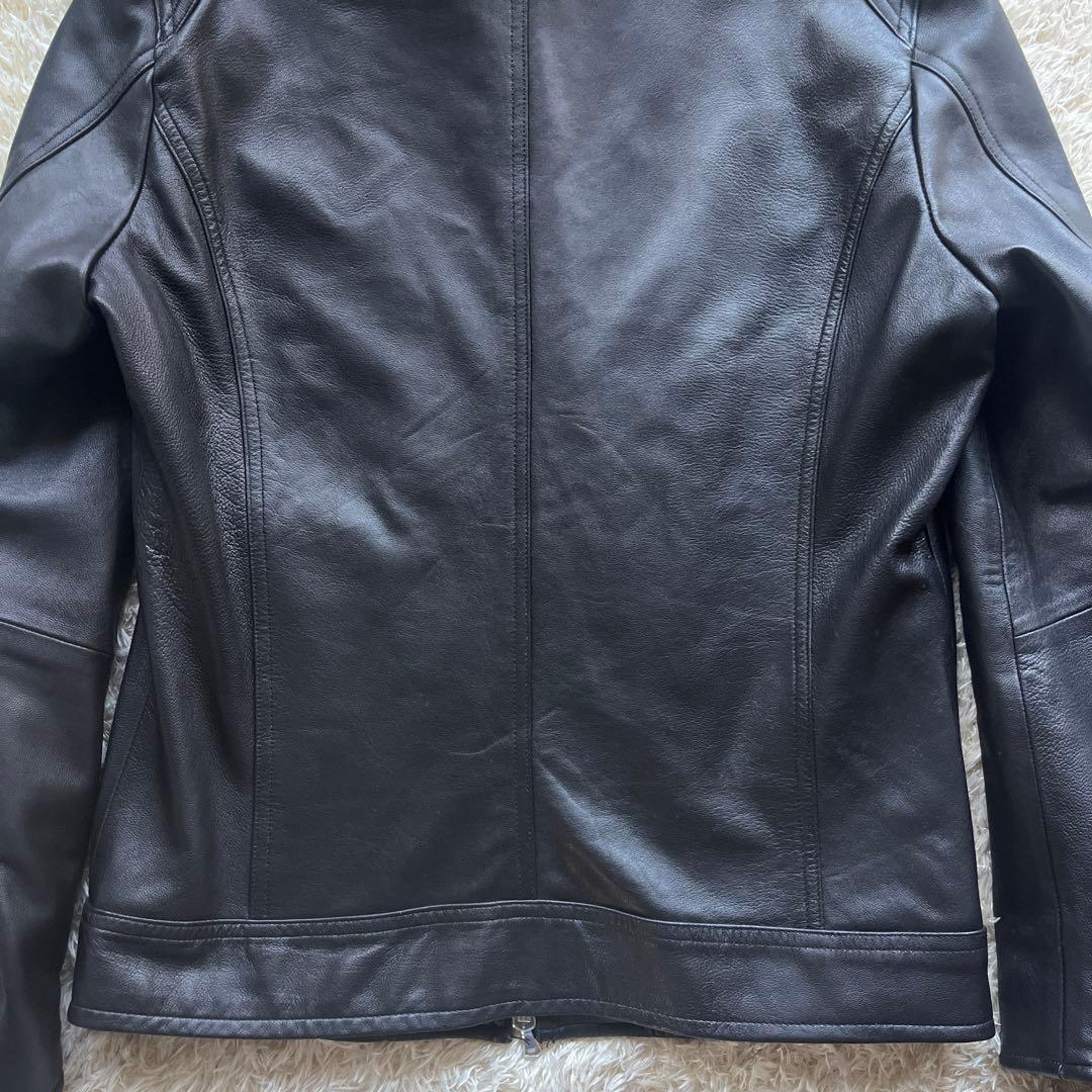 名作　ナノユニバース　Lサイズ　シングルライダース　羊革　ラム　ワンダーライト