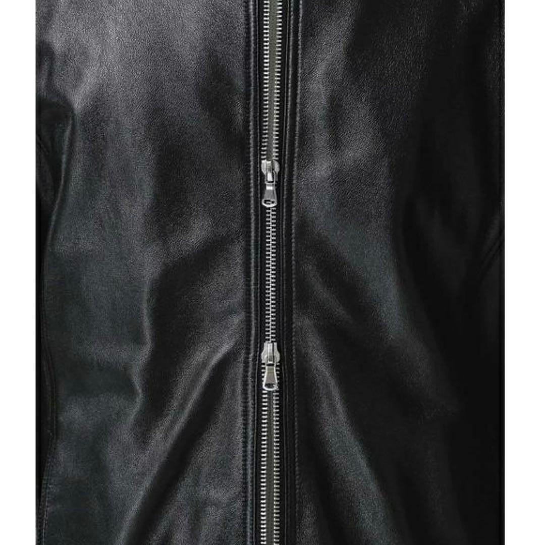 名作　ナノユニバース　Lサイズ　シングルライダース　羊革　ラム　ワンダーライト