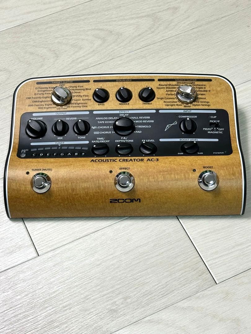 ZOOM AC-3 アコースティックギターエフェクター