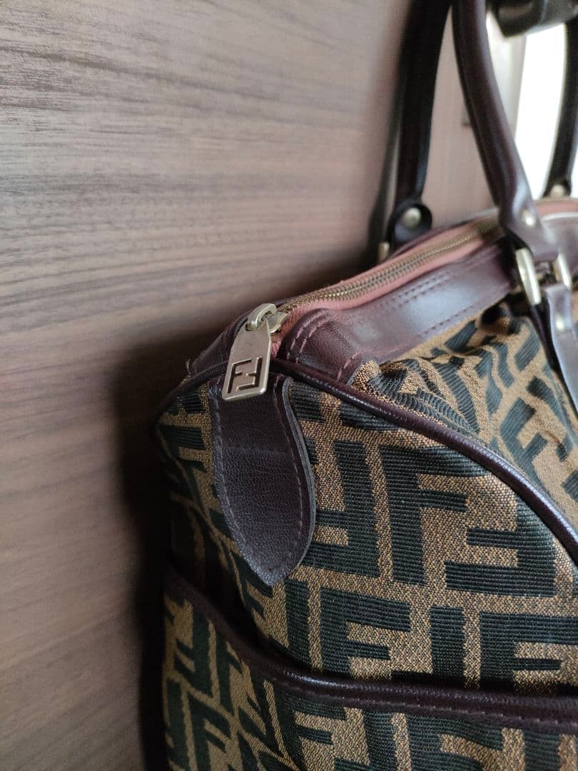 フェンディボストン　ズッカ柄　ヴィンテージ