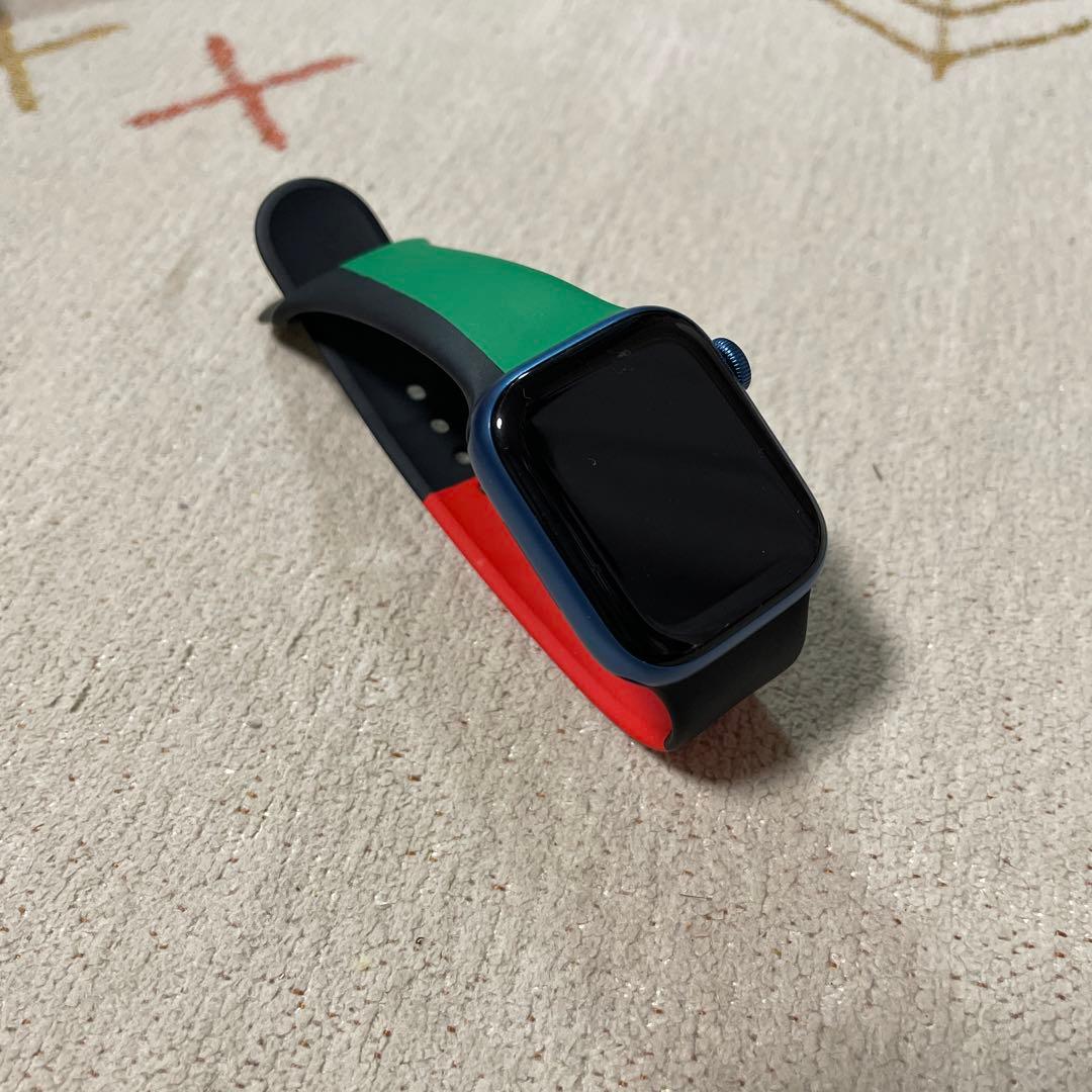 Apple Watch7 GPS ブルー　41mm スポーツベルト