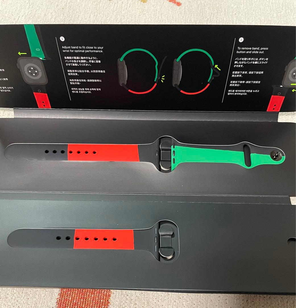 Apple Watch7 GPS ブルー　41mm スポーツベルト