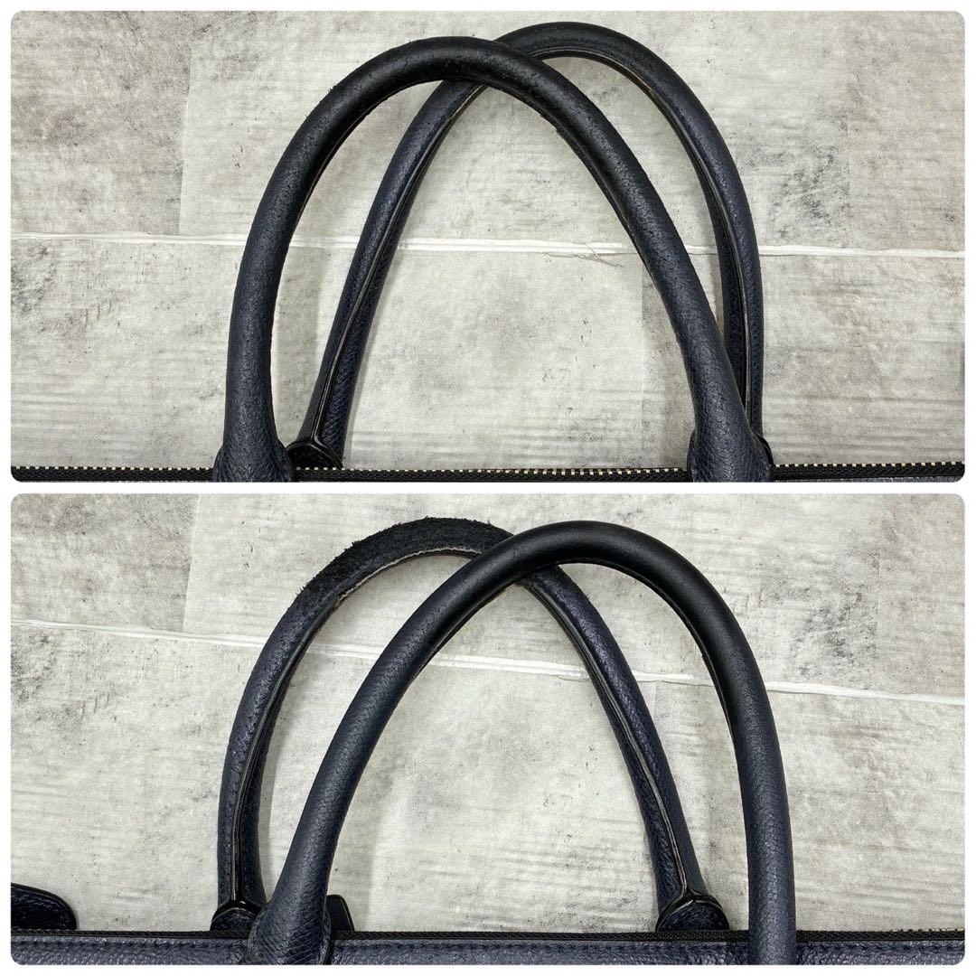 良品 コーチ 2way メトロポリタン ビジネスバッグ ブリーフケース A4 紺