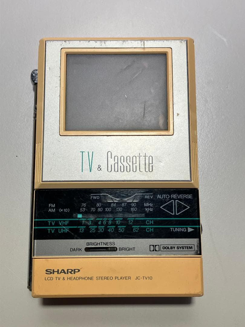 SHARP JC-TV10 TV & カセットプレーヤー#Y605