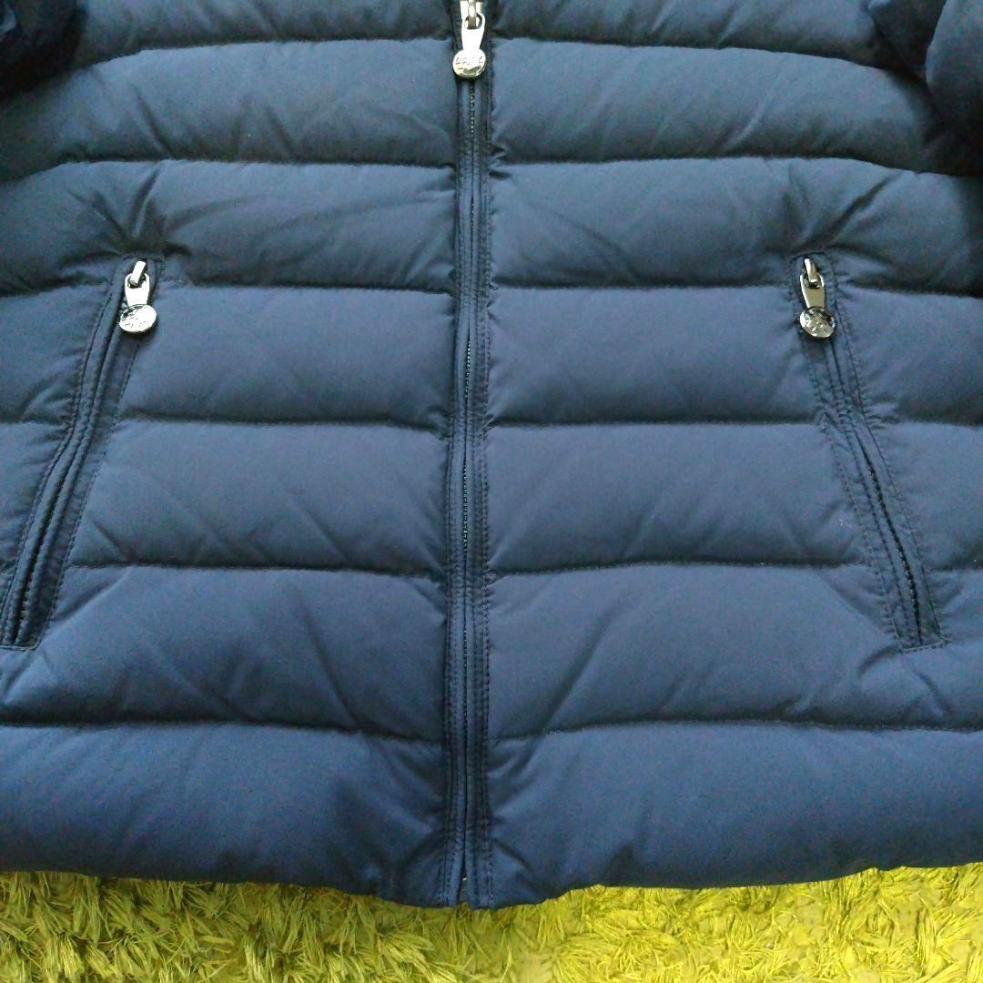 【美品】ピレネックス ダウンジャケット スプートニックソフト 紺 M ロゴ