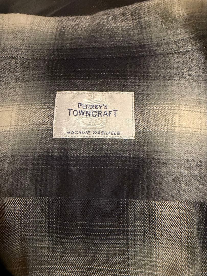 ナンバーナイン×タウンクラフト　オンブレオープンシャツ　サイズL