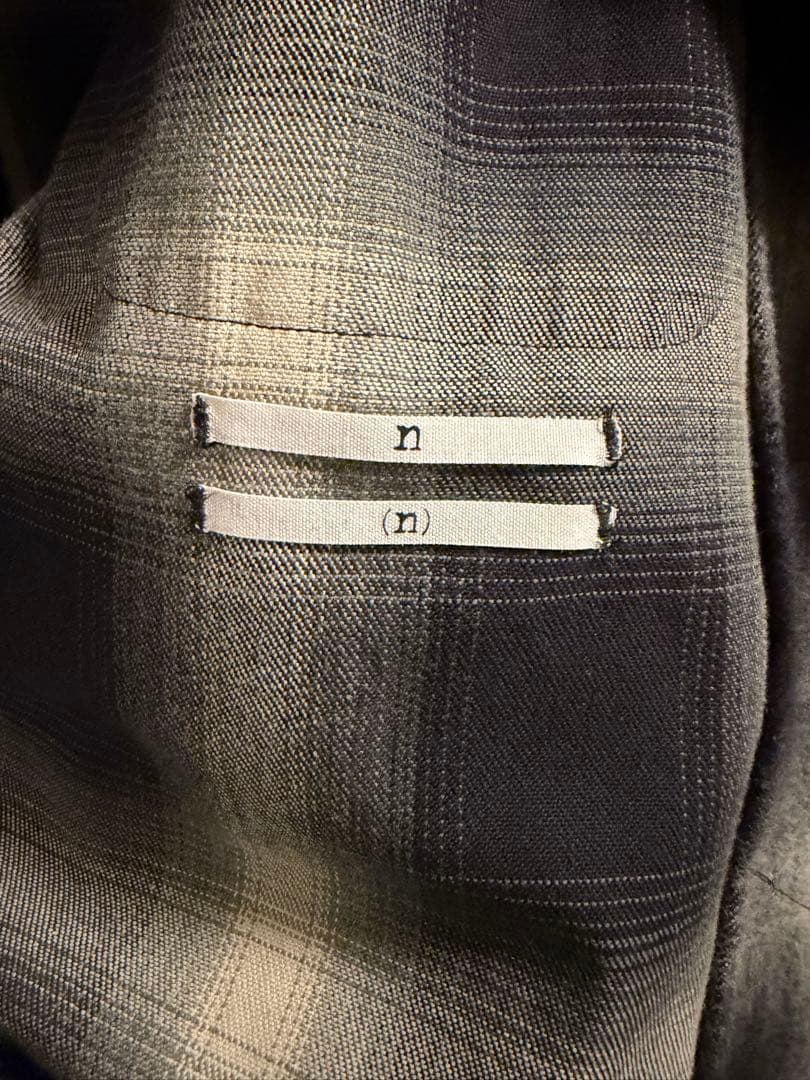 ナンバーナイン×タウンクラフト　オンブレオープンシャツ　サイズL