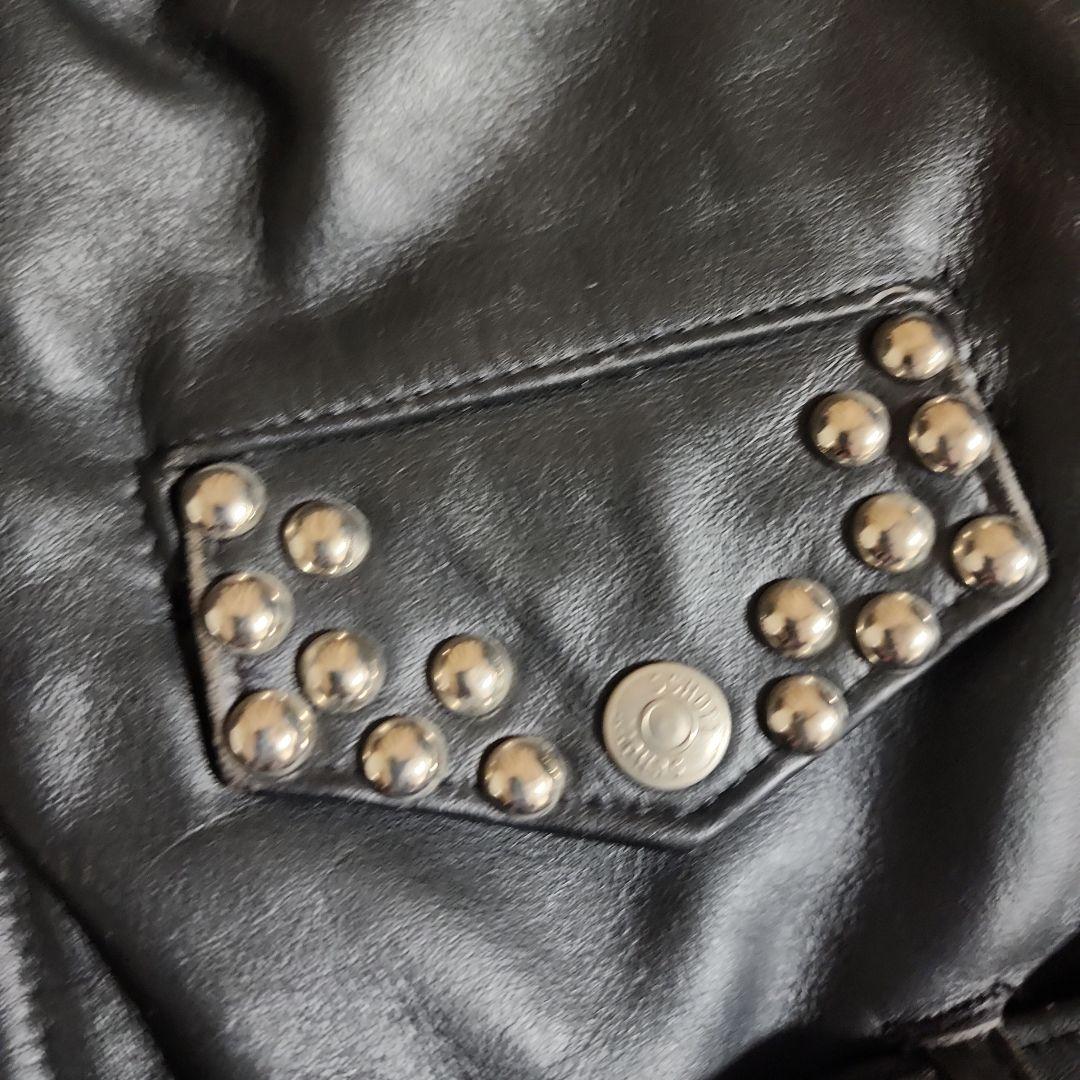 SHOT　ライダースジャケット　レザージャケット　ダブル　618 スタッズ　36