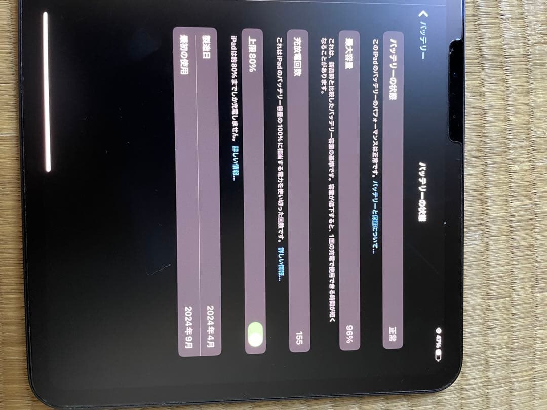 iPad Pro M4 11インチ グレー 256GB WiFiモデル