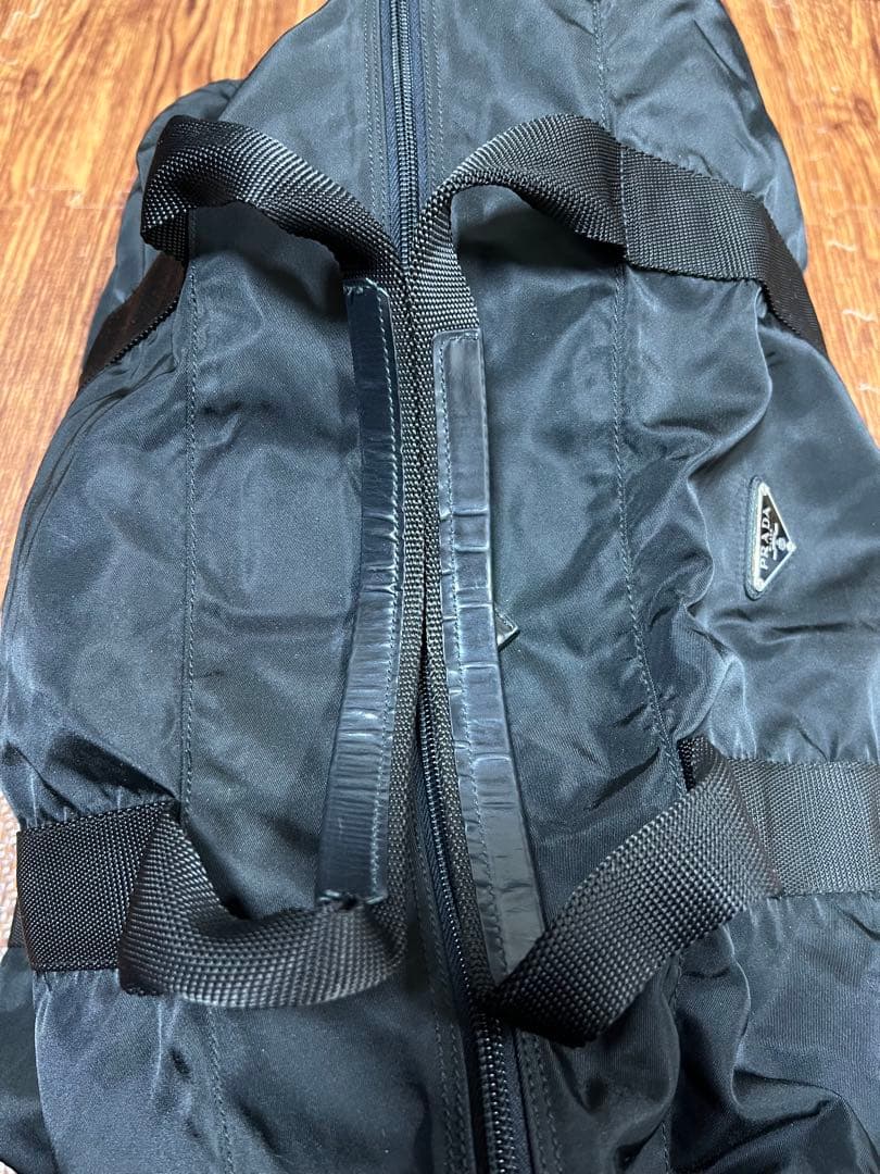 【 美品 】PRADA ボストンバッグ 2way 三角ロゴ ナイロン ブラック
