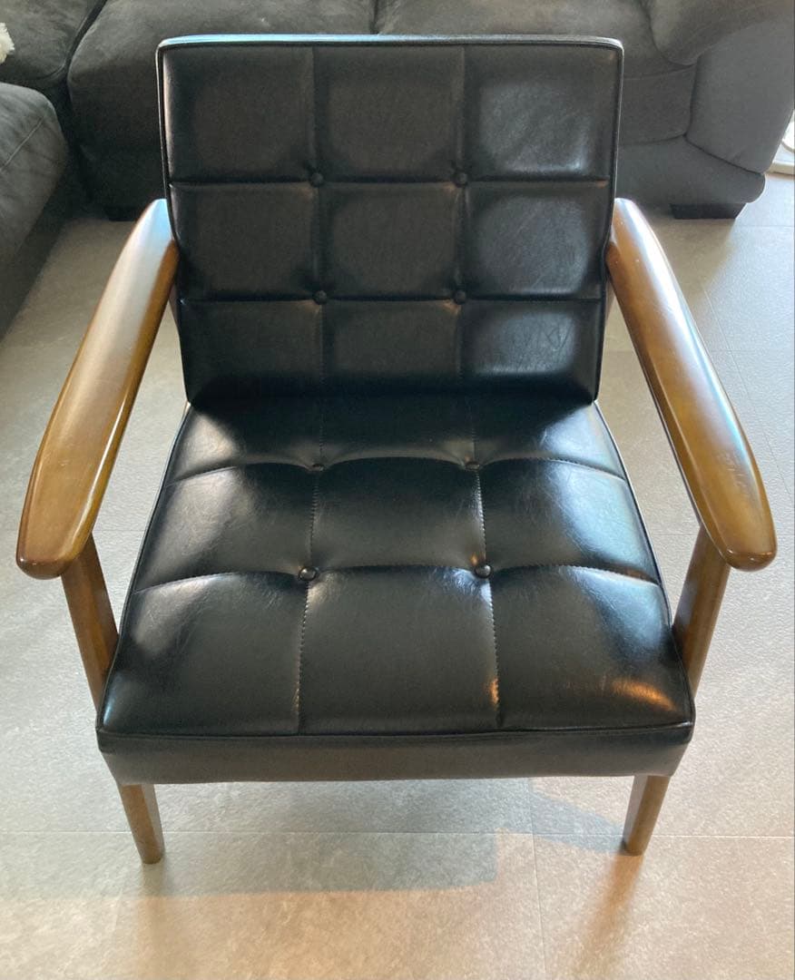 カリモク60 Kチェア 1シーター ブラック 美品