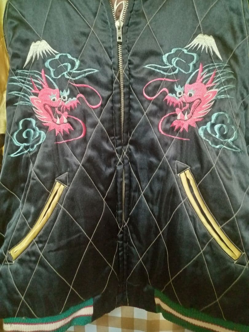 テーラー東洋 リバーシブル スカジャン キルティング Mサイズ