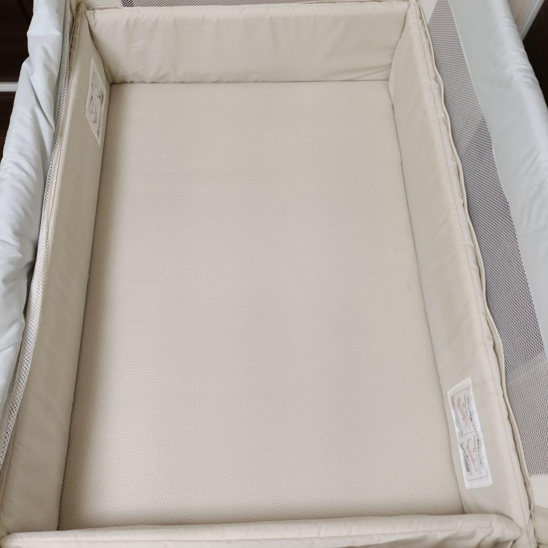 Aprica ベビーベッド ココネルエアーAB ホワイトグレー