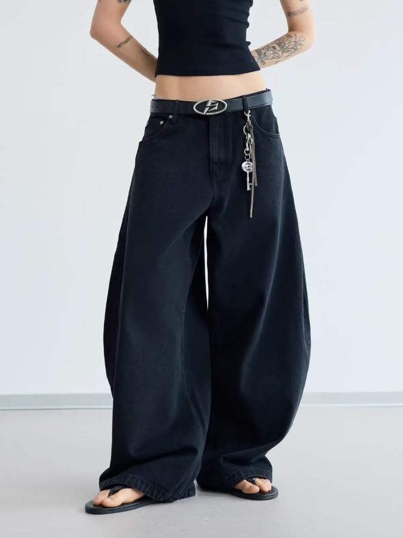 ぱせせ Peoplesense A-line Wide-leg Jeans