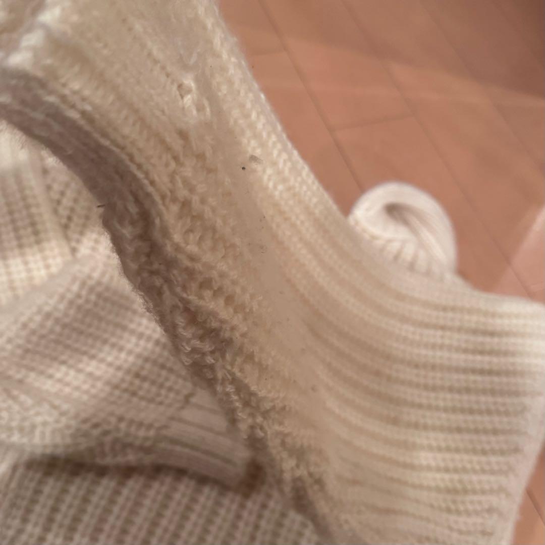 【正規品】CELINE トリオンフ リブ編みニットセーター ウール&カシミヤ