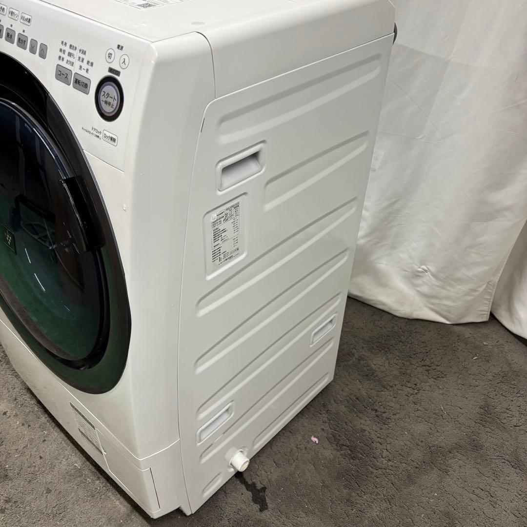 ★773　設置無料　ドラム式洗濯機　シャープ　7キロ　安い　乾燥付き　綺麗　中古