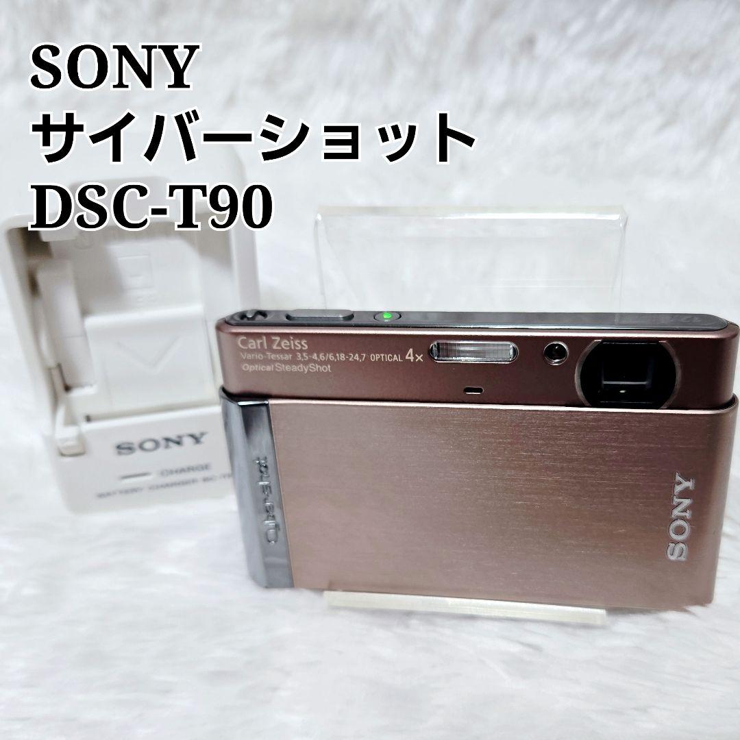 限定値下☆動作確認済 SONY サイバーショット DSC-T90 ブラウン 光沢