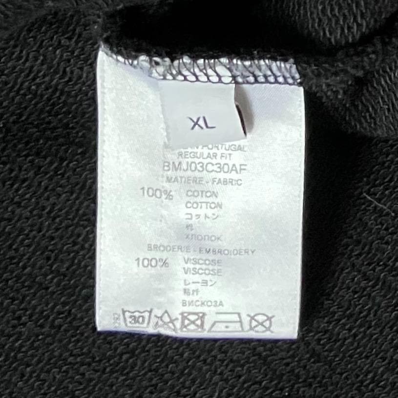 【超希少XL】ジバンシー センター刺繍ロゴスウェット レインボー ブラック 黒