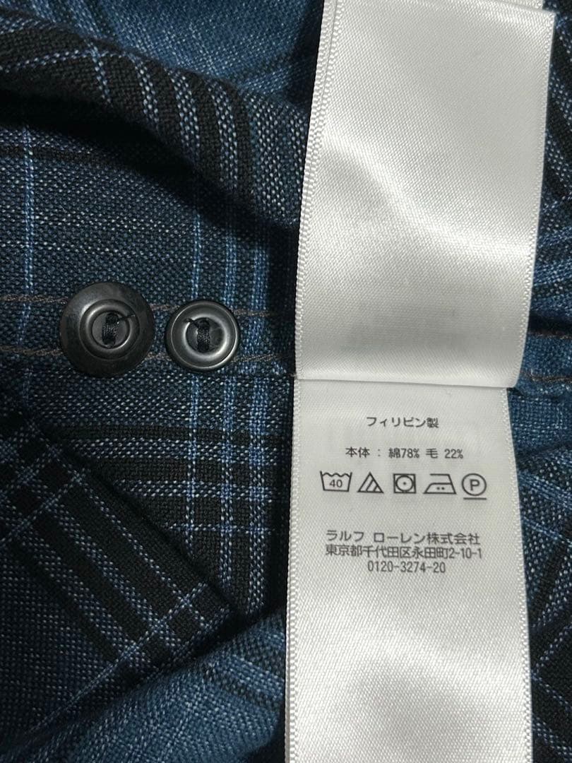 RRL オンプレ チェック オープンカラー シャツ S