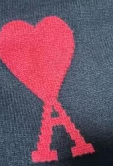 AMI PARIS アミパリスロゴウールカーディガン 男女兼用 S