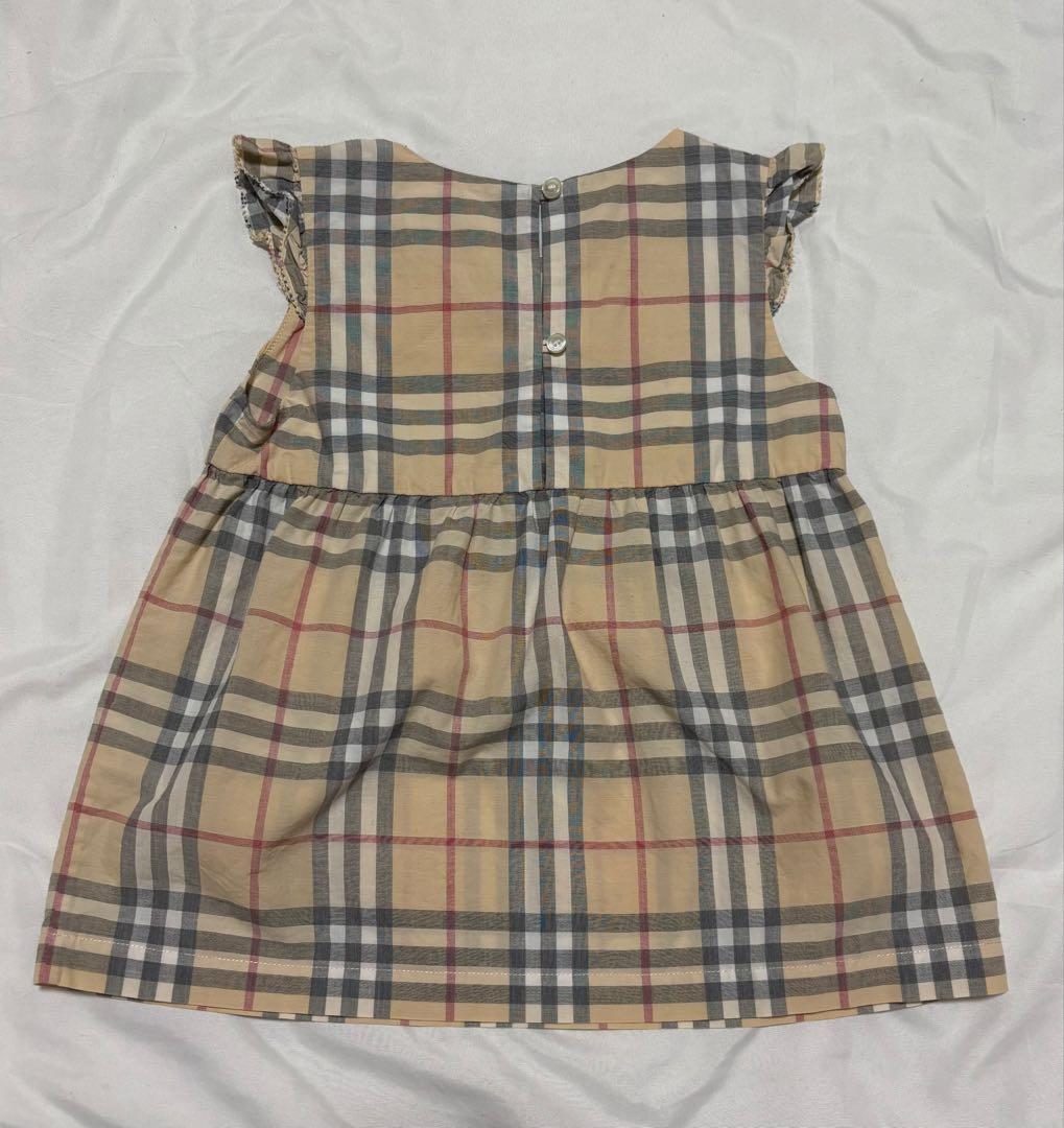 【美品】バーバリー　ワンピース　ブルマ付き（12M）