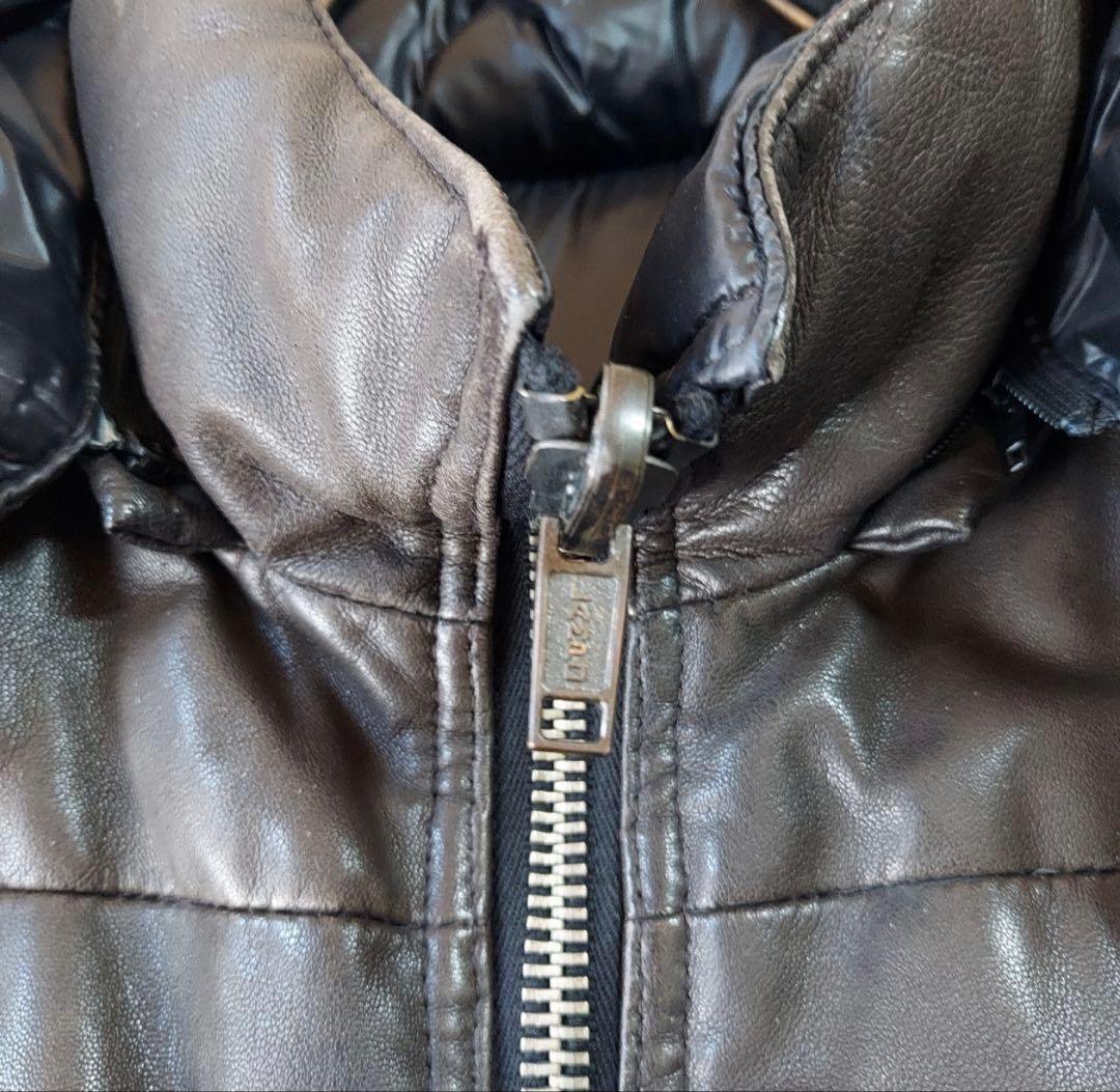 トゥモローランド リバーシブル レザー ダウンジャケット 羊革