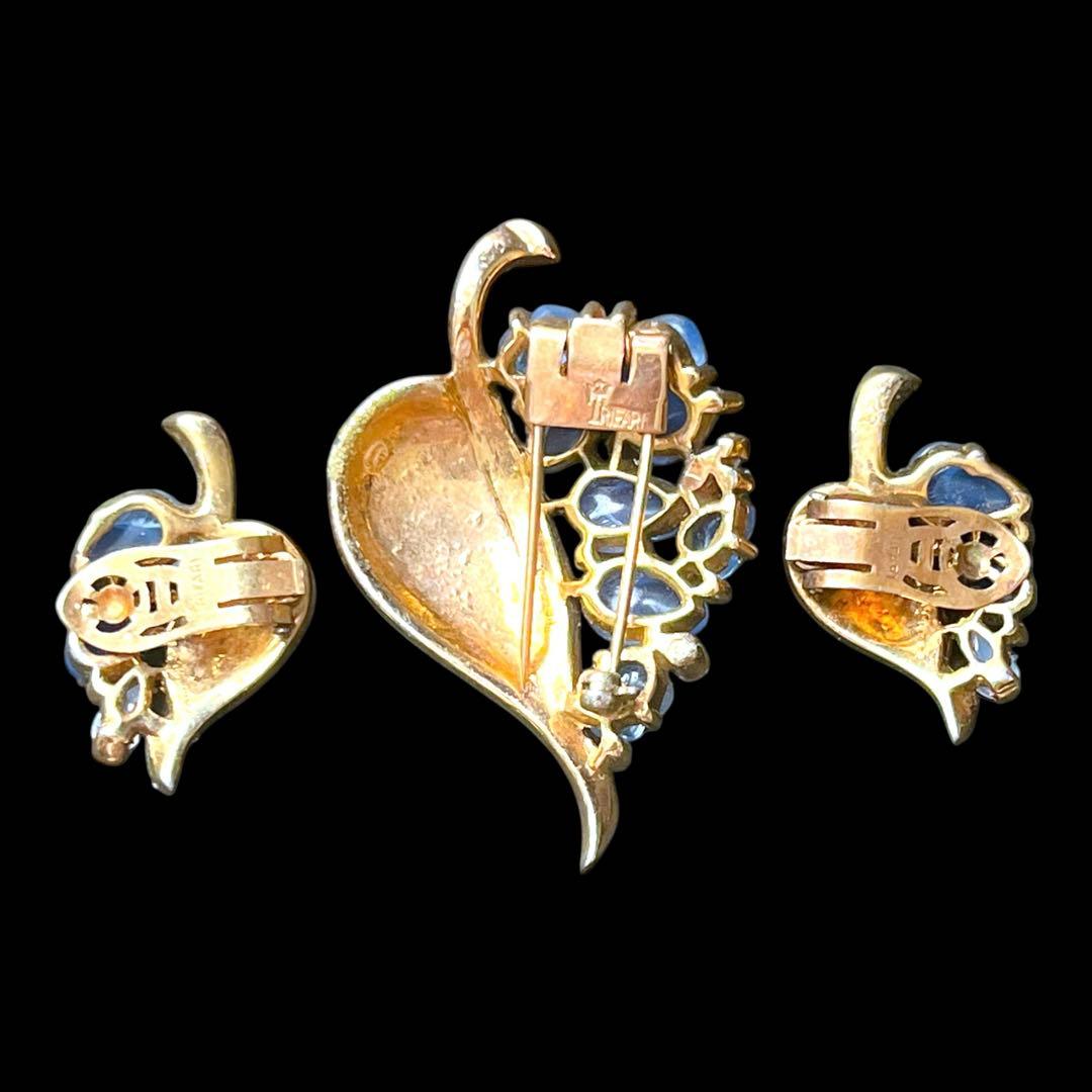 CROWN TRIFARI☆フルーツサラダ☆ファークリップブローチ＆イヤリング