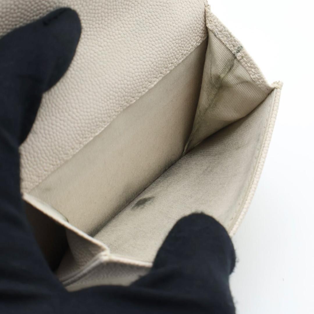 【極美品】CHANEL マドモアゼル　三つ折り財布　オフホワイト