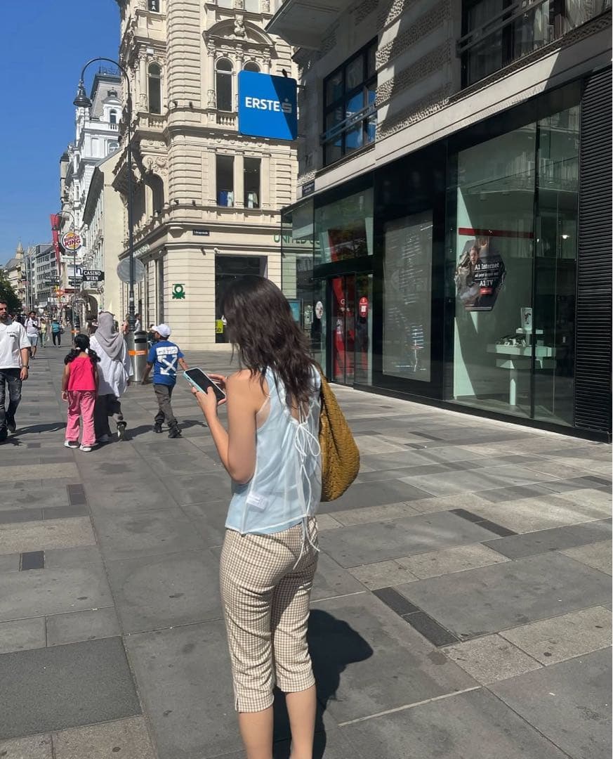 値下げ【新品未使用】MONOHA 24SS Organza sleeveless