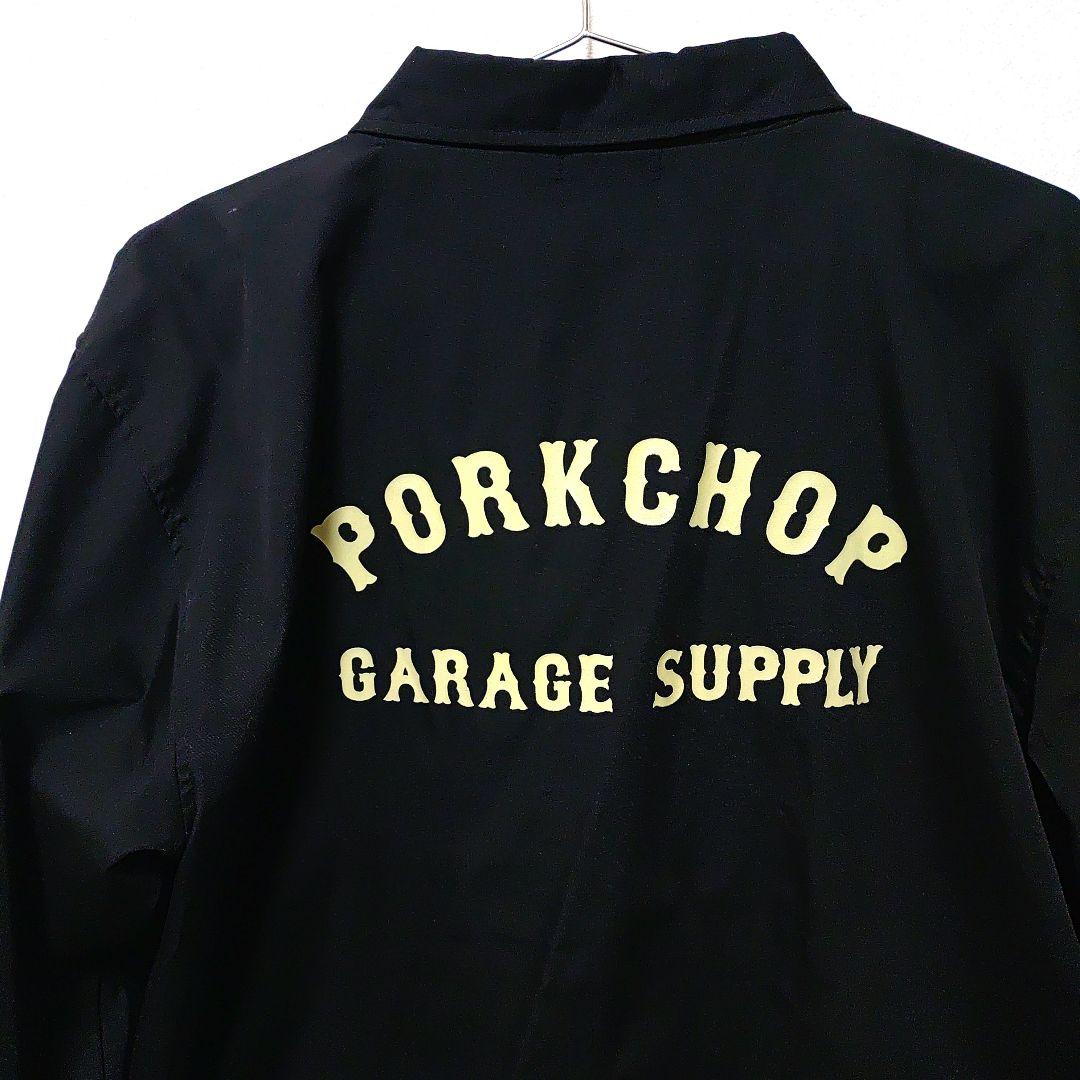 PorkChop Garage Supply ブラックナイロンジャケットXL