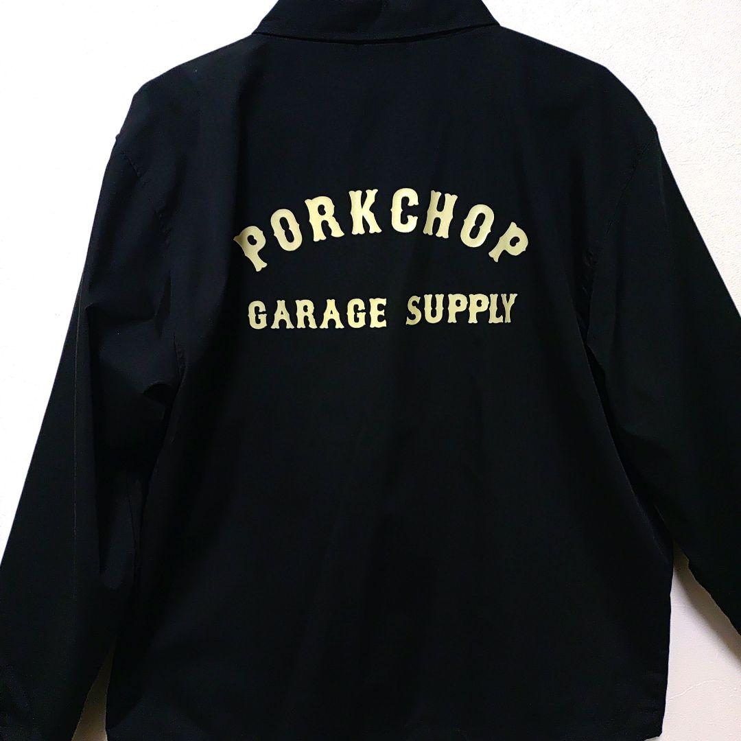 PorkChop Garage Supply ブラックナイロンジャケットXL
