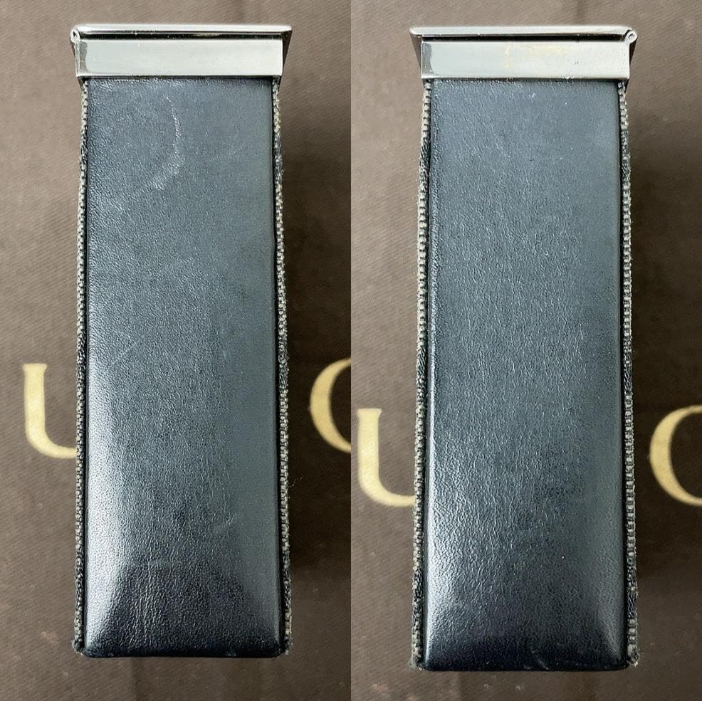 箱付き GUCCI シガレットケース GGキャンバス ブラック 黒 123033